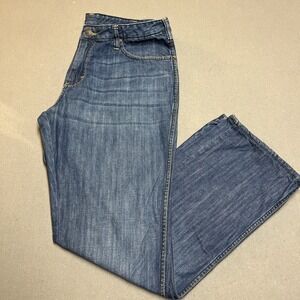 Wrangler Millard Jeans Mens 38 Blue Medium Wash Straight Leg Denim Zip FllyPants